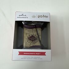 NEW SEALED Hallmark Christmas Ornament 2022 MARAUDER'S MAP Harry Potter RED BOX
