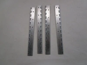 PIANO HINGE 12" X 1 1/8" STAINLESS STEEL (SET OF 4) MARINE BOAT - Picture 1 of 5