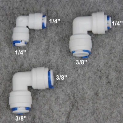 1/4" 3/8" Quick Connector Water Purifier Reverse Osmosis RO Filter Fittings - Image 1 of 4
