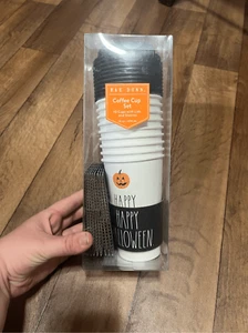 Rae Dunn Happy Halloween Disposable Coffee Cup Set NEW - Picture 1 of 6