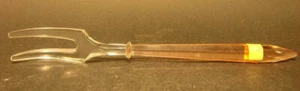 Vorlegegabel aus Glas, 1930er Jahre. Mundgeblasen und handgeschliffen. - Picture 1 of 2