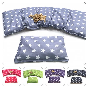 ★ 2 er SET ★ GRAU STERNE ★ 51 x 21 cm Kirschkernkissen XXL Körnerkissen ★ - Bild 1 von 23