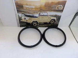 VOLKSWAGEN TYP 181 PESCACCIA DEL 72 - CORNICE FARO DX E SX NERI IN PLASTICA - Foto 1 di 3