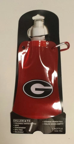 GEORGIA BULLDOGS FOLDABLE WATER BOTTLE GREAT FOR GAMEDAY! Cover