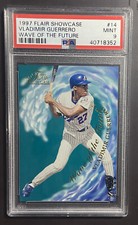 1997 Flair Vladimir Guerrero Wave Of The Future PSA 9 HOF 🔥