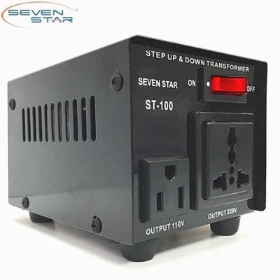 SevenStar ST-100W Watt 110V to 220V Step Up/Down Transformer Voltage Converter - Image 1 of 4