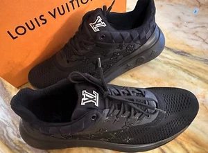 BRAND NEW LOUIS VUITTON MEN SNEAKERS BLACK SIZE 11 - Picture 1 of 16