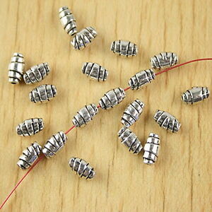 30pcs 7.3*4mm Tibetan Silver Oval Spacer Beads H2779