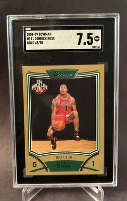 2008-09 Bowman Draft Picks & Stars - Novato Derrick Rose #111 Oro/50 (RC) Foto 1 de 2