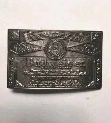 Vintage 1979  Budweiser Belt Buckle Serial Number 108 - Image 1 of 4