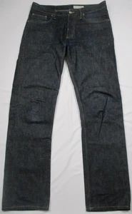 Pantalones de mezclilla GUSTIN para hombre 34x34 California recto ribete crudo botón mosca - Imagen 1 de 8