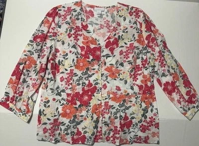 NWT Liz Claiborne Blouse Womens L - Image 1 of 4