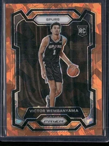 2023-24 Panini Prizm #136 Victor Wembanyama Prizms Orange Ice - Picture 1 of 2