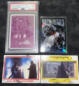 Topps Star Wars Masterwork 1/1 Darth Vader Printing Plate and Trading Cards Rare - Picture 1 of 24