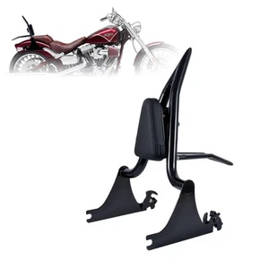 Adjustable Sissy Bar Luggage Rack & Backrest for Harley Breakout FXSB FXSE FXST - Picture 1 of 6