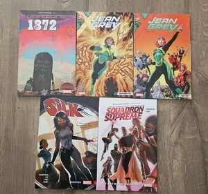 Lot of 5 Marvel Paperback Books Silk, Jean Gray And Etc..  - Picture 1 of 4