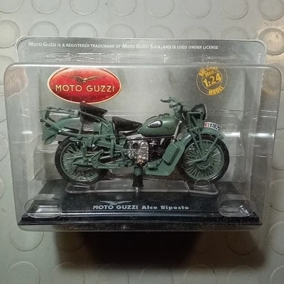 HACHETTE Modellbau 1/24 Blisterpack Motorrad Guzzi Alce Zweisitzer - Bild 1 von 2