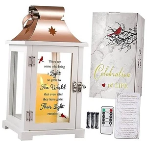 Memorial Lantern, Sympathy Gifts for Loss of Mom/Dad/Loved One, Bereavement  - Picture 1 of 7