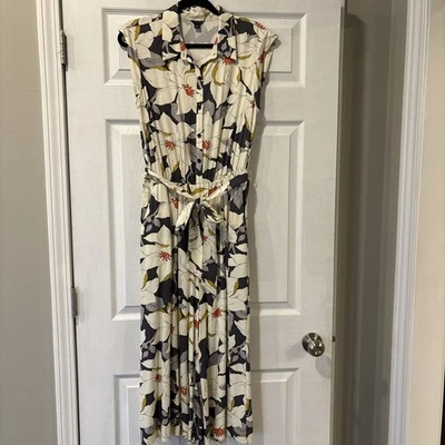 Pantalón de mujer Ann Taylor de una pieza talla 6 con bolsillos/pierna ancha/bonito floral Foto 1 de 4