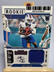 RAY DAVIS 2024 Panini Contenders Rookie Ticket Swatch VARIATION Buffalo Bills RC - Bild 1 von 6