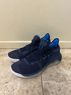 Under Armour Curry 6 Mens Size 12 Team Blue Basketball Shoes Steph 3022893-409 - Image 1 of 4