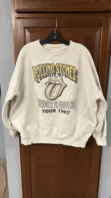 Sudadera holgada mediana American Eagle Rolling Stones Bridges To Babylon 1997 Tour Foto 1 de 4