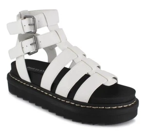 Union Bay Downtown Sandals White Strappy Shoes Womens Size 7M - Picture 1 of 9
