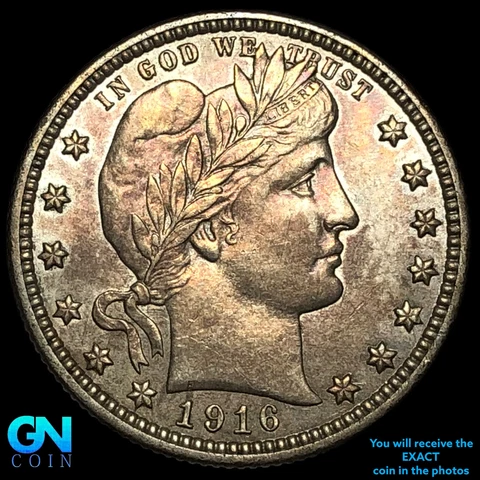 1916 D Barber Quarter  #E6725 Cover
