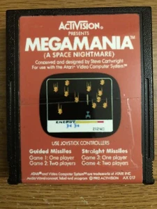 Megamania (Atari 2600) Wagen - sauber wiederbelebt Markenlos Etikett getestet funktioniert - Bild 1 von 4