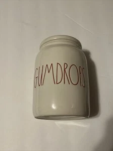 New RAE DUNN Holiday Christmas Red LL "GUMDROPS" Canister By Magenta NEW 6" - Picture 1 of 5