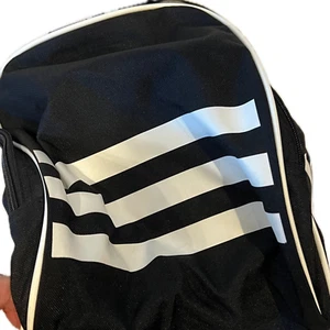 Adidas Defender Small 16"x10"x8" Black Duffel Gym Bag - Picture 1 of 8