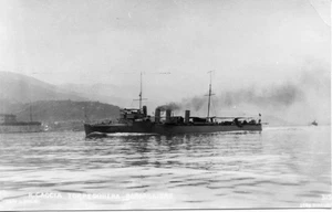 S590 RPPC 1907 - ITALIEN MARINESCHIFF " BERSAGLIERE " TORPEDOBOOT - Bild 1 von 1