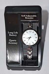Damen Analog Uhr Silber Selbstverstellbar Armband Quarz Genauigkeit NEU - Bild 1 von 4
