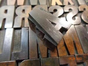 Printing Letterpress Printer Type Block Antique Wood Alphabet Unmarked