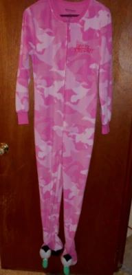 Traje de Unión Camuflado Duck Dynasty Rosa Adulto Pequeño 3-5 1 pieza Pijama Pies de Pato Foto 1 de 4