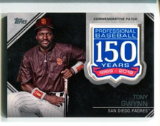 2019 TOPPS TONY GWYNN 150 ANNIVERSARY COMMEMORATIVE PATCH AMP-TG PADRES