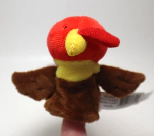 XBOT Give Thanksgiving Thanksgiving Truthahn FINGERPUPPE Ganz Plüsch Neu - Bild 1 von 3