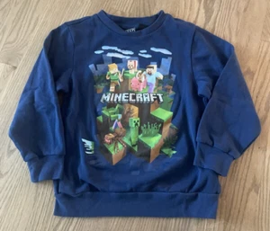 Sudadera de manga larga azul MINDCRAFT Mad Engine para niños - talla PEQUEÑA - Imagen 1 de 4