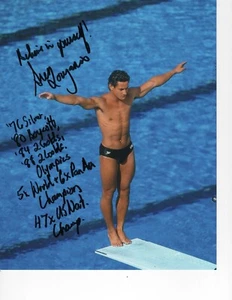 GREG LOUGANIS SIGNED 8X10 OLYMPIC DIVING - Picture 1 of 1