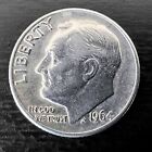 1964-D Denver Mint Roosevelt Dime Us Coin 90% Silver Vintage Old 10C Kn#?195