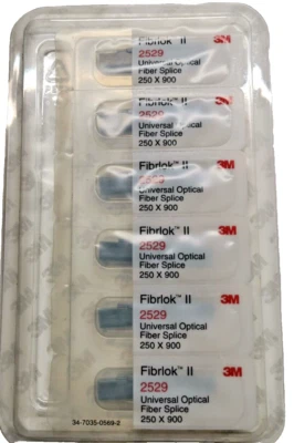 Empalme Fusion Corning 3M FIBROK2 2529 Fiberlock (JUEGO DE 6) EMPALME DE FIBRA 250/900 Foto 1 de 3