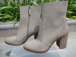 Hinge DAPHNE Bootie Perforated Leather w/Almond Toe, Wmns' Size US 8M, MSRP$129 - Picture 1 of 12