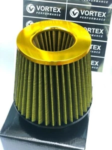 air filter 4" inch inlet cone Air Intake - GOLD - Picture 1 of 24