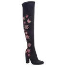 Chinese Laundry Knee-high Boots Briella Black Suedette Size 5.5 Us