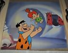 Hanna - Barbera "Sericel & Backround" LIMITED Overlay of "Fred Tossing Pebbles" 
