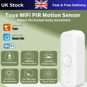 Tuya WiFi PIR Motion Sensor Smart Home Human Body Infrared Detector Security - Picture 1 of 7