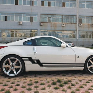 Car Stickers Racing Z Stripes for 370Z 350Z Vinyl Lower Door Panel Decals ZC1327 - Foto 1 di 5
