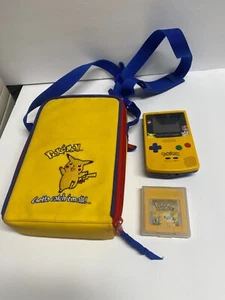 Nintendo GameBoy Color Pokemon Pikachu Edition Console Authentic Working - Picture 1 of 10