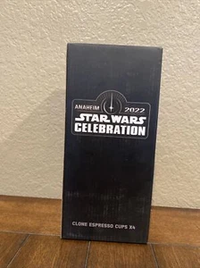 Star Wars Celebration 2022 Anaheim exclusive LE Clone espresso cup Set of 4 NIB - Picture 1 of 3