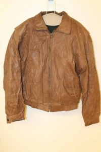 HERREN AKZENTE VINTAGE ROSET BRAUN LEDER PILOT/FLUGJACKE GRÖSSE M - Bild 1 von 5